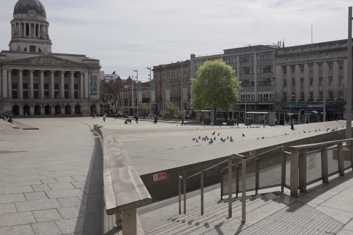 The Council House dome over Old Market Square, Nottingham
